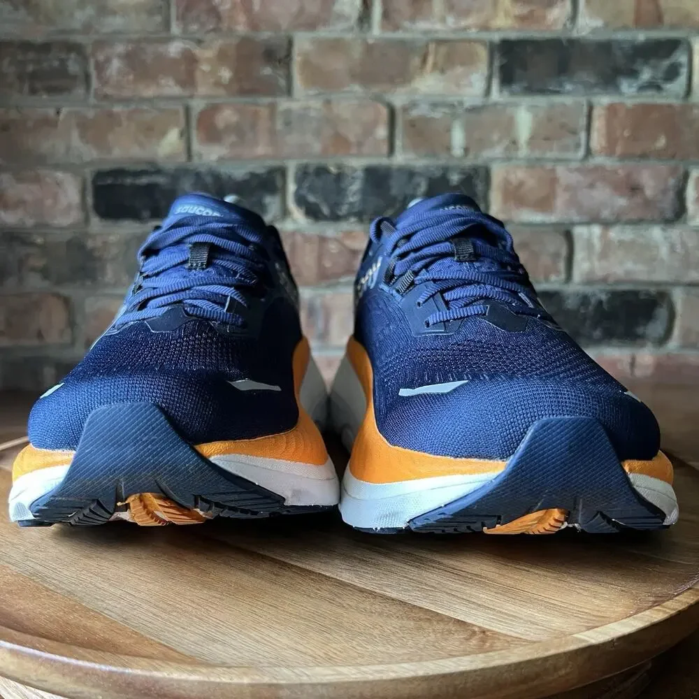 Saucony Hurricane 24 Max Cushion Stability Men's 8.5 Navy Running Shoes Sneakers